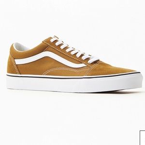 Vans Tan and White Sneakers